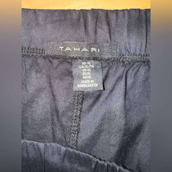 NWT Tahari Women’s Lyocell Soft Wide Leg Comfy Pajama SleepWear Drawstring Pants - Picture 4 of 7